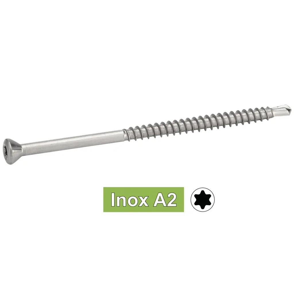 Vis de bardage parquet Inox A2 TF 6 lobes - Ø 3,2 x 40 / 24 mm - BTE 200 - ACTON - 623343.2X40/24