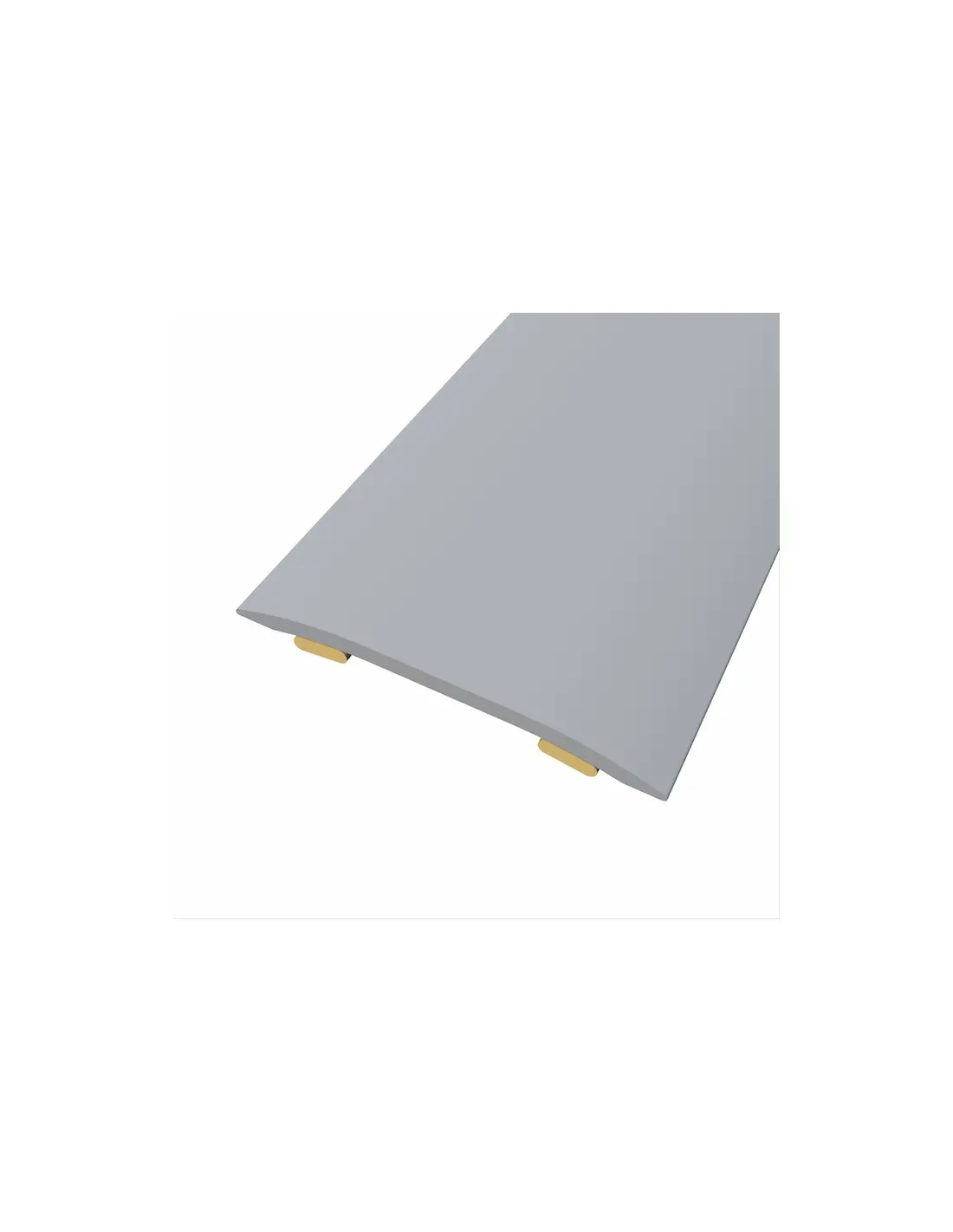 Seuil plat adhésif non strié - 32 mm x 270 cm - Alu couleur argent - ELTON - 3750327001C
