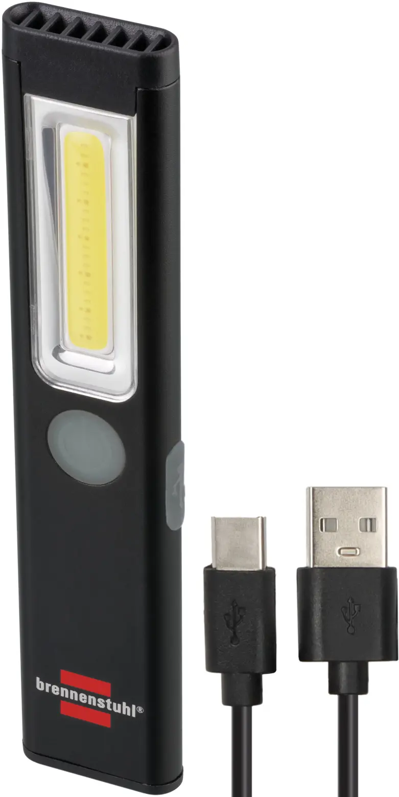 Lampe de poche LED PL 200 AC rechargeable 200lm, 10 p. dans un présentoir auto-v - Brennenstuhl - 1175590110