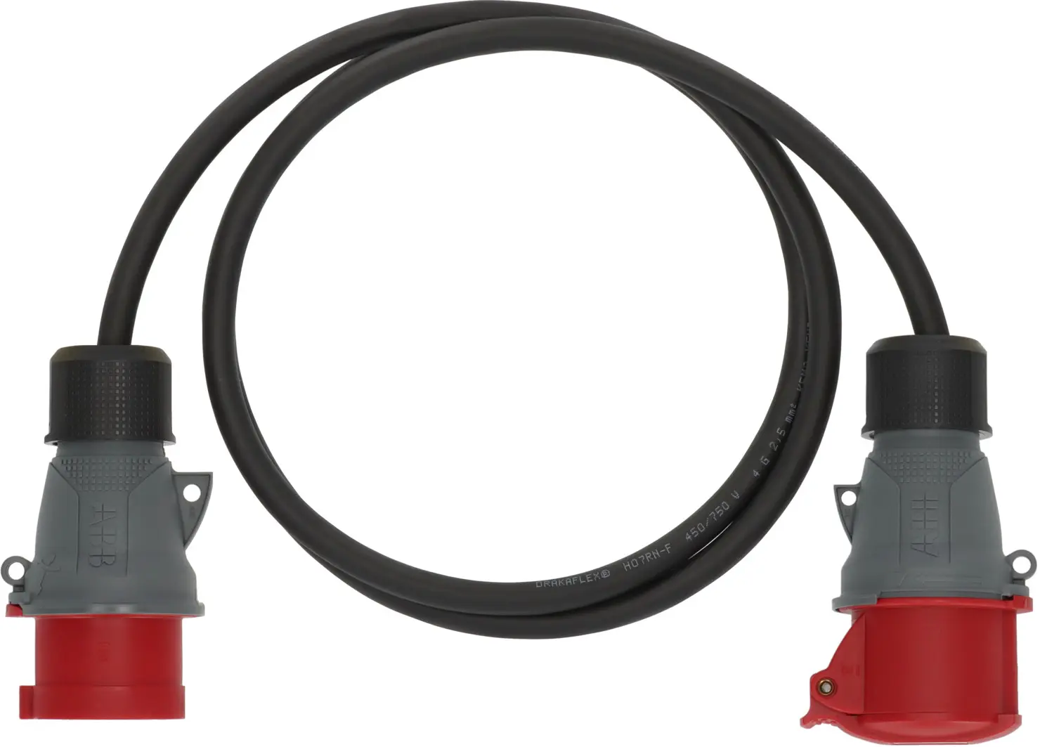 Adaptateur tétrapolaire / tripolaire, 2 m de câble H07RN-F 4G2,5 IP44 - BRENNENSTUHL - 1132931