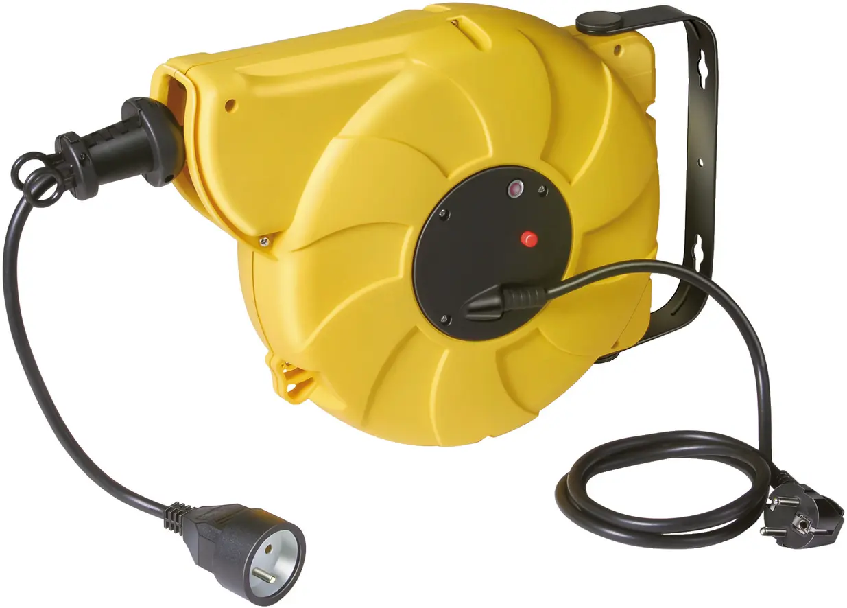 Enrouleur de câble automatique Box Electric ABE 10 - 10 m + 1,5 m H05VV-F 3G1,5 - BRENNENSTUHL - 1241101