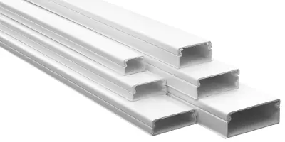 MOULURE GOULOTTE 32X12.5 S/SEP ADHESIVE BLANC LONGUEUR 2ML