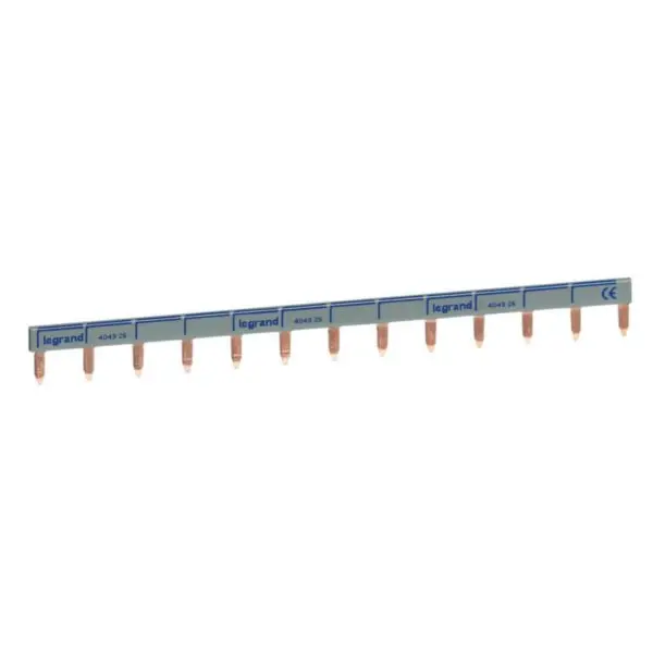 Peigne d'alimentation universel Phase + Neutre HX³ 1P - longueur 13 modules