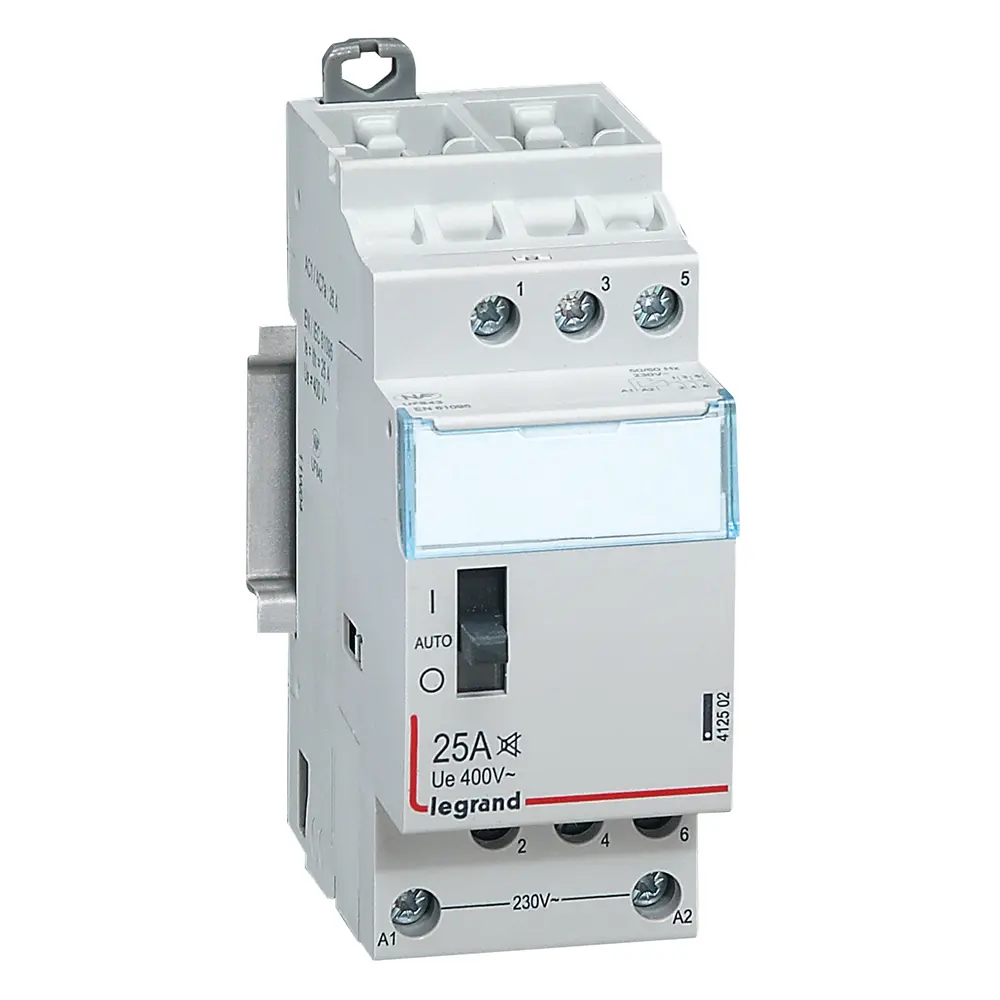 Contacteur domestique CX³ silencieux bobine 230V~ -3P 400V~ 25A - 3F -2 modules