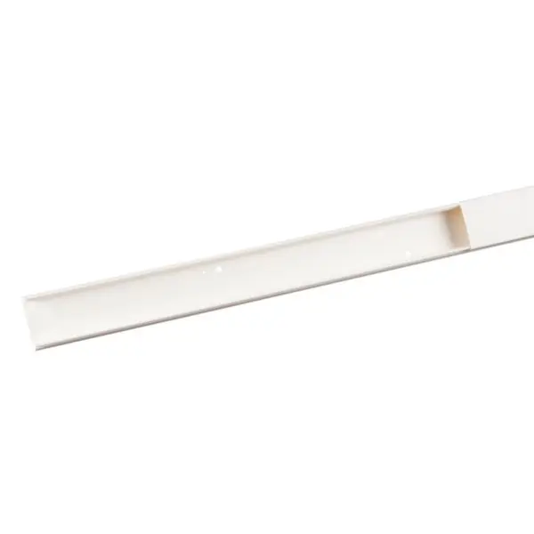 MOULURE KEVA 32MMX12MM-FOND+COUVERCLE-1 COMPARTIMENT-LONGUEUR 2,10M-BLANC ARTIC