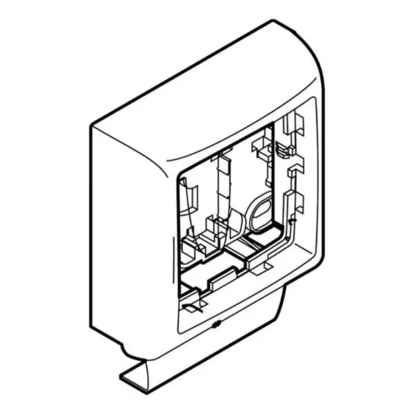 CADRE SIMPLE APPAREILLAGE SAILLIE LEGRAND 20, 22X12MM-POUR MOULURE KEVA 22X12MM