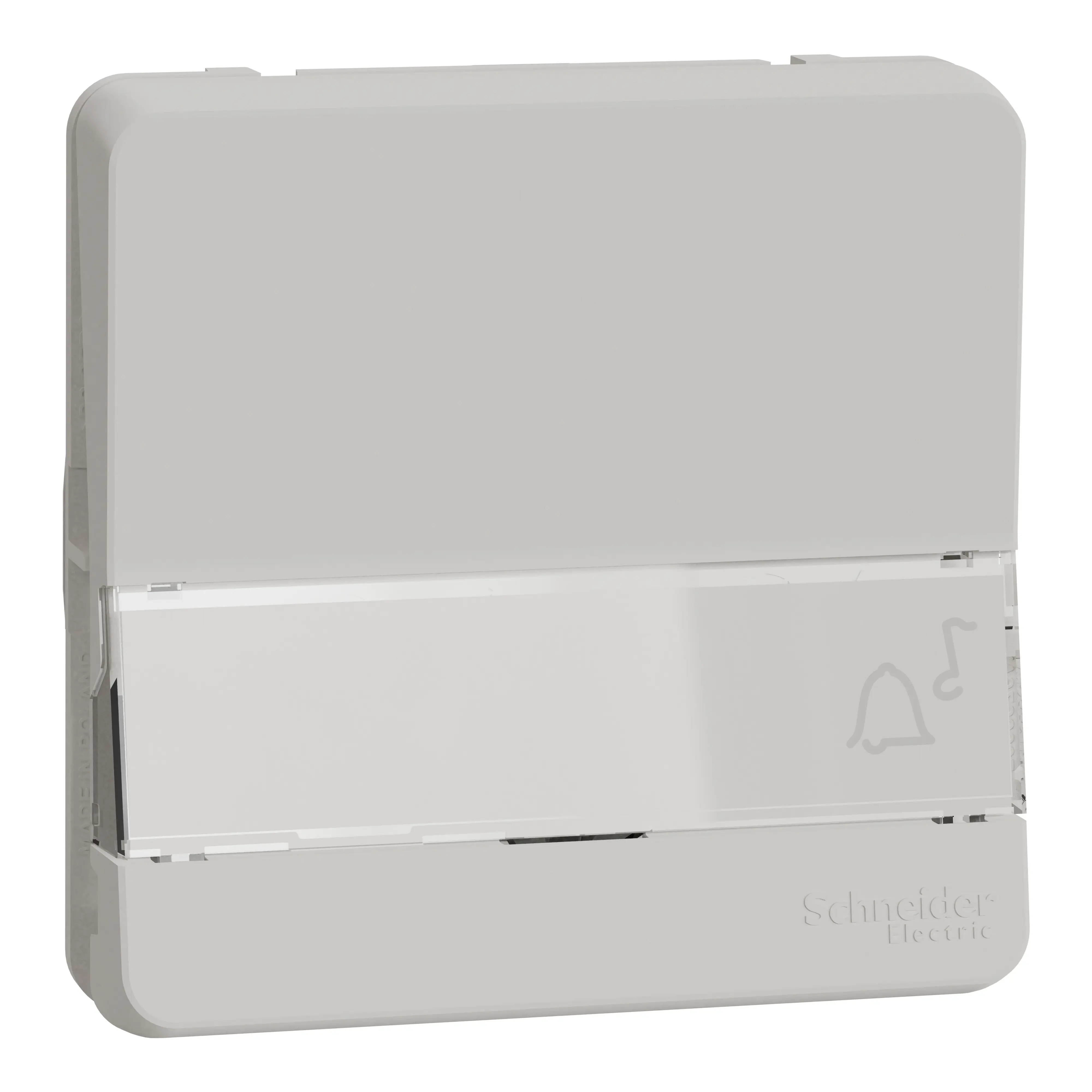 Mureva Styl - Bouton poussoir porte-etiquette - composable - IP55 - IK08 - blanc - SCHNEIDER ELECTRIC - MUR39129