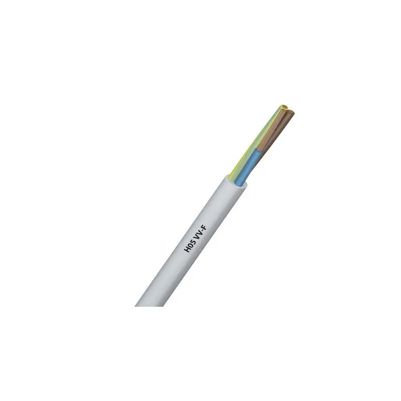 Câble souple VVF 4G1 mm² Blanc en couronne de 50 m - SERMES - VVF4G1B
