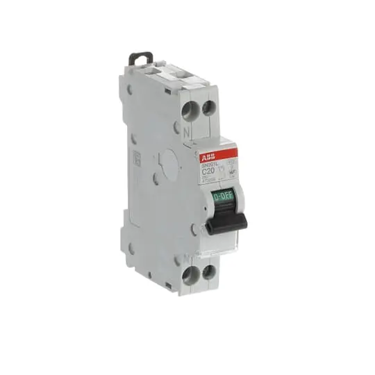 Disjoncteur 1P+N 20A - Courbe C - 4,5 kA - Raccordement A Vis - ABB - 470239