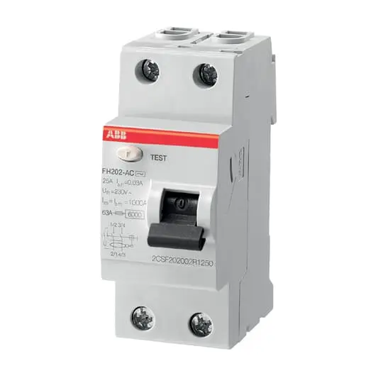 Interrupteur Différentiel 2 P 40 A 30mA ABB - Type AC - ABB - 443051