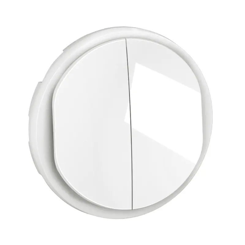 Enjoliveur pour double poussoir NO+NF lumineux Céliane - Blanc - LEGRAND - CB3001
