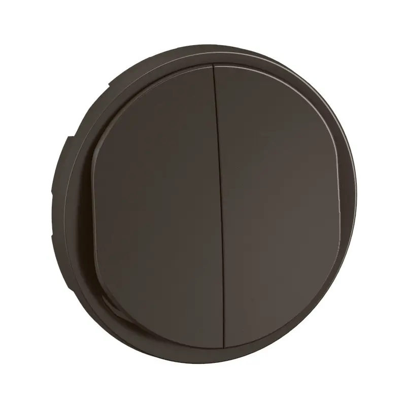 Enjoliveur pour double poussoir NO+NF lumineux Céliane - Noir - LEGRAND - CN3001