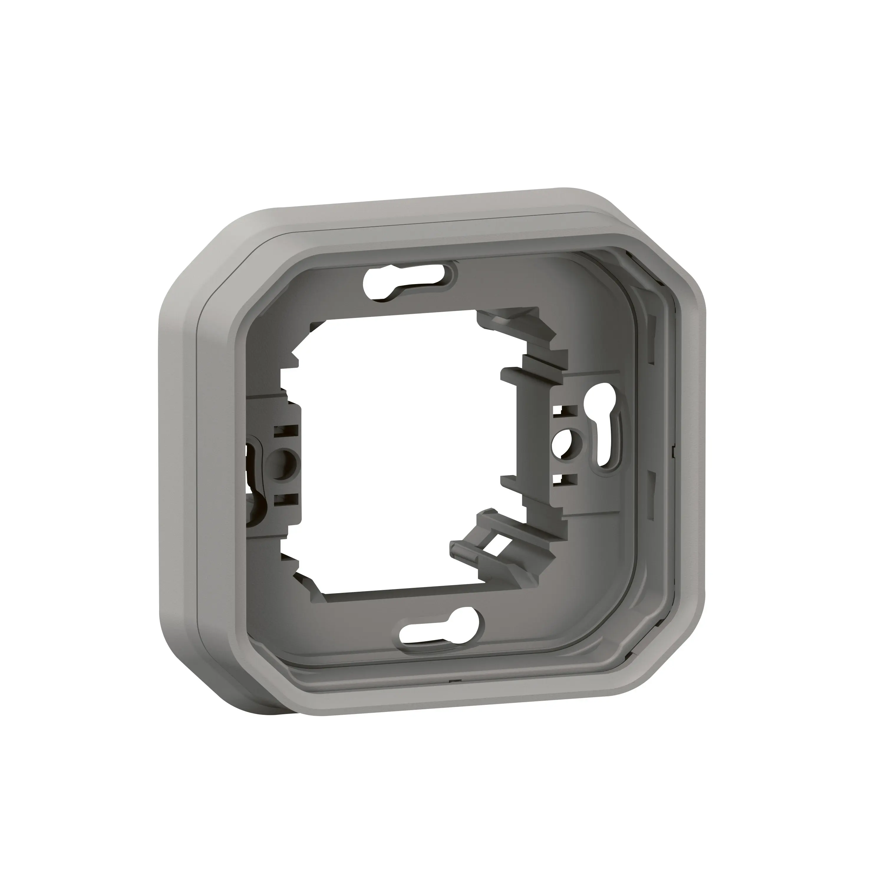 Support plaque étanche pour montage encastré 1 poste Plexo - Gris - LEGRAND - 069681L