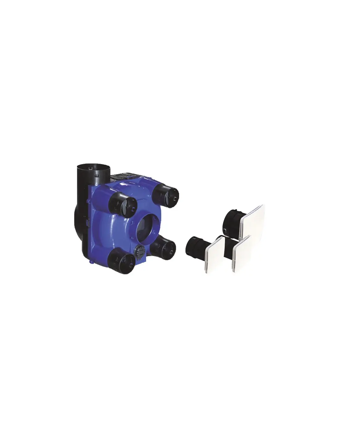 Groupe VMC simple flux autoréglable Kit KHEO 3 DESIGN2S sans interrupteur - NATHER - 997956