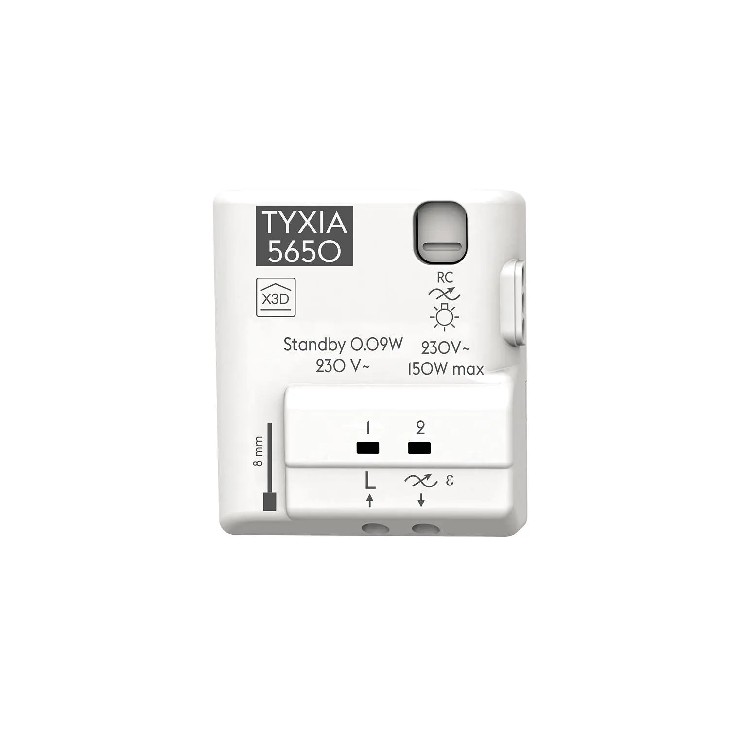 Récepteur radio nanomodule Tyxia 5650 pour variation d'éclairage 1 voie sans neutre - DELTA DORE - 6351414