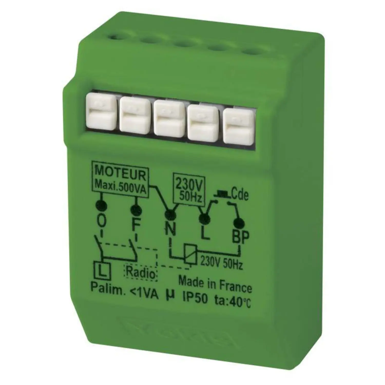 Micromodule Radio Power pour volet roulant encastré - URMET YOKIS - MVR500ERP