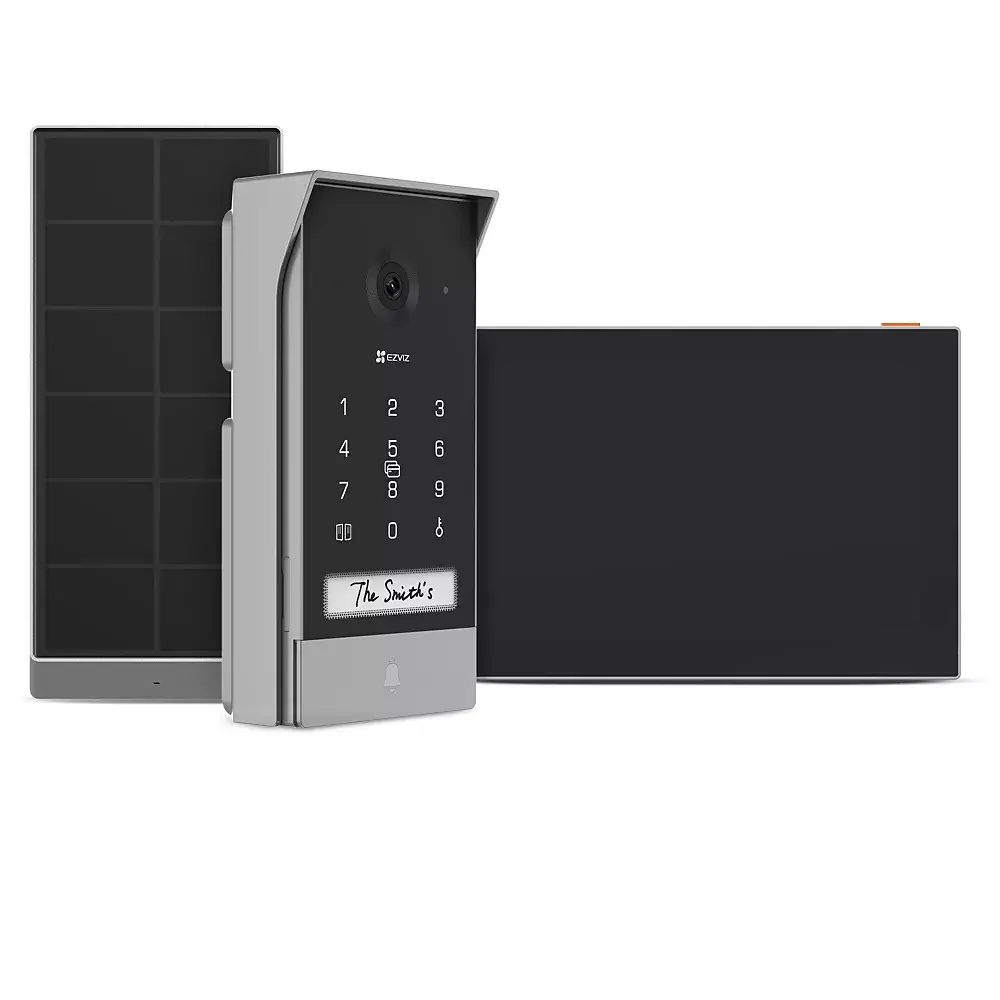 Kit Visiophone Connecté Sans Fil 2K(3MP), Alimenté à l'Énergie Solaire — free download