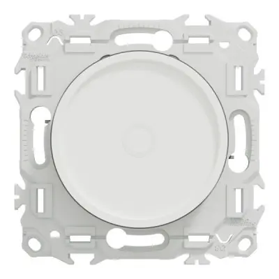 Variateur de lumière universel 2 ou 3 fils - rotatif - blanc craie - SCHNEIDER - S920519