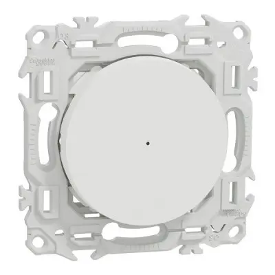 Bouton poussoir connecté 3 fils 10A zigbee - blanc craie - SCHNEIDER - S920530