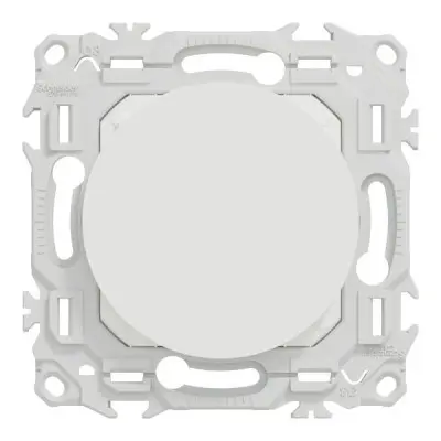 Obturateur odace - pré-perçage pour sortie de câble - blanc craie - SCHNEIDER - S920666