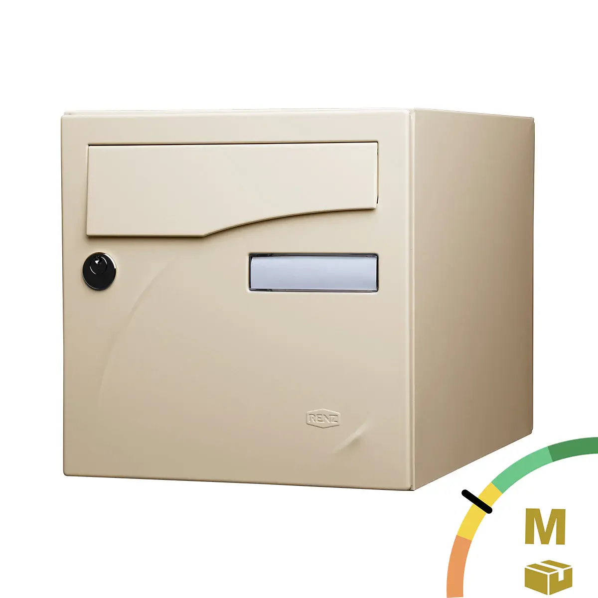 Boite aux lettres Préface 1 porte Ivoire RAL 1015 M - RENZ - 231112