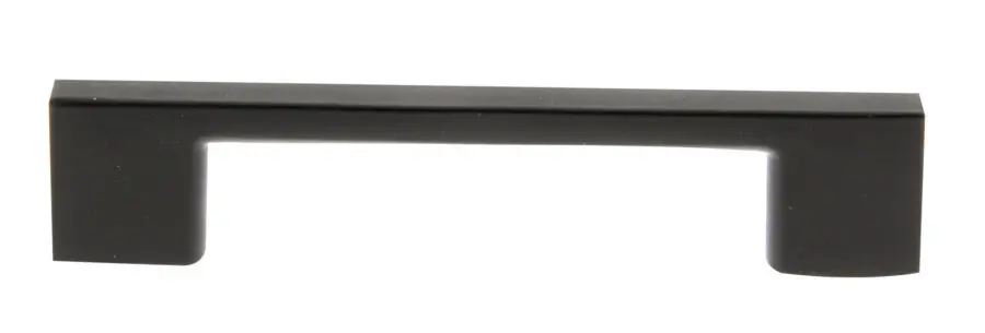 Poignée fine entraxe 128 mm aluminium noir mat + 2 vis de 30 mm - CADAP - P0564/128/101S