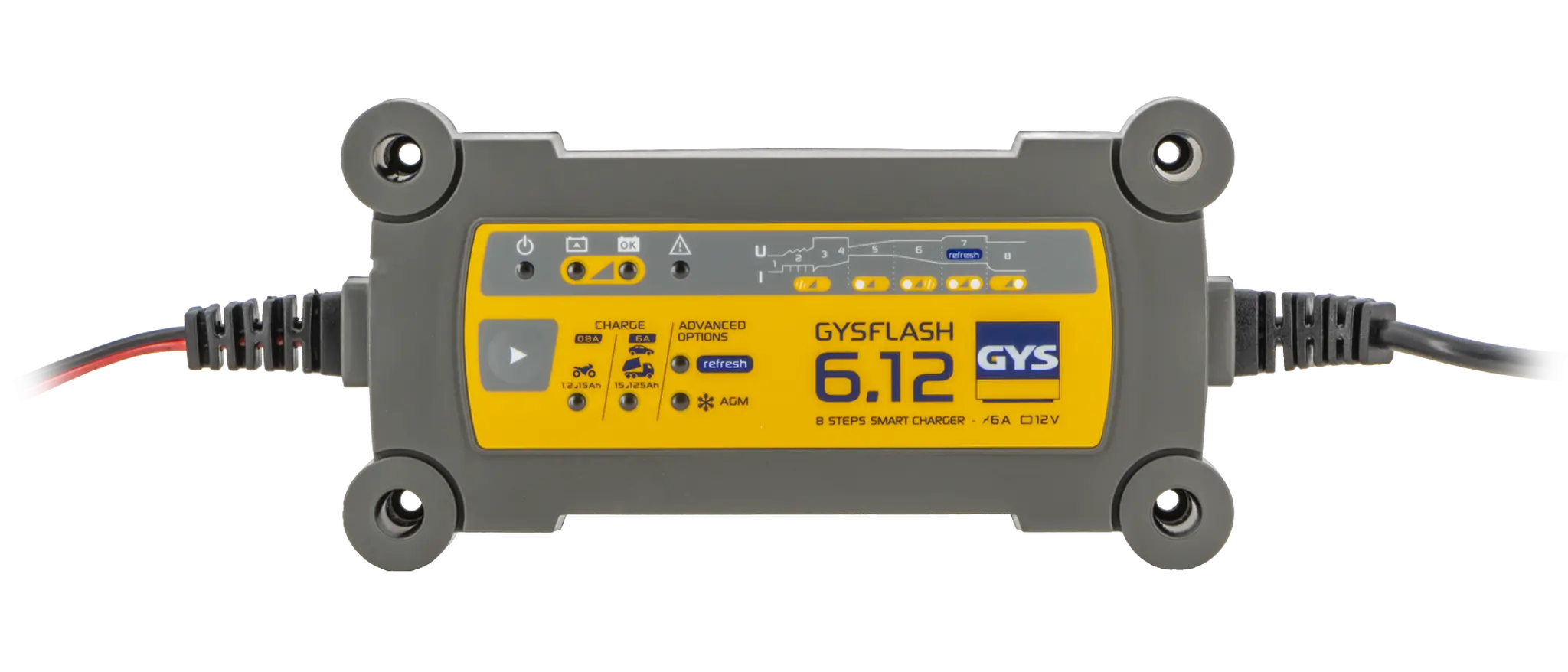 Chargeur de batteries plomb 12V GYSFLASH 6.12 - GYS - 029378
