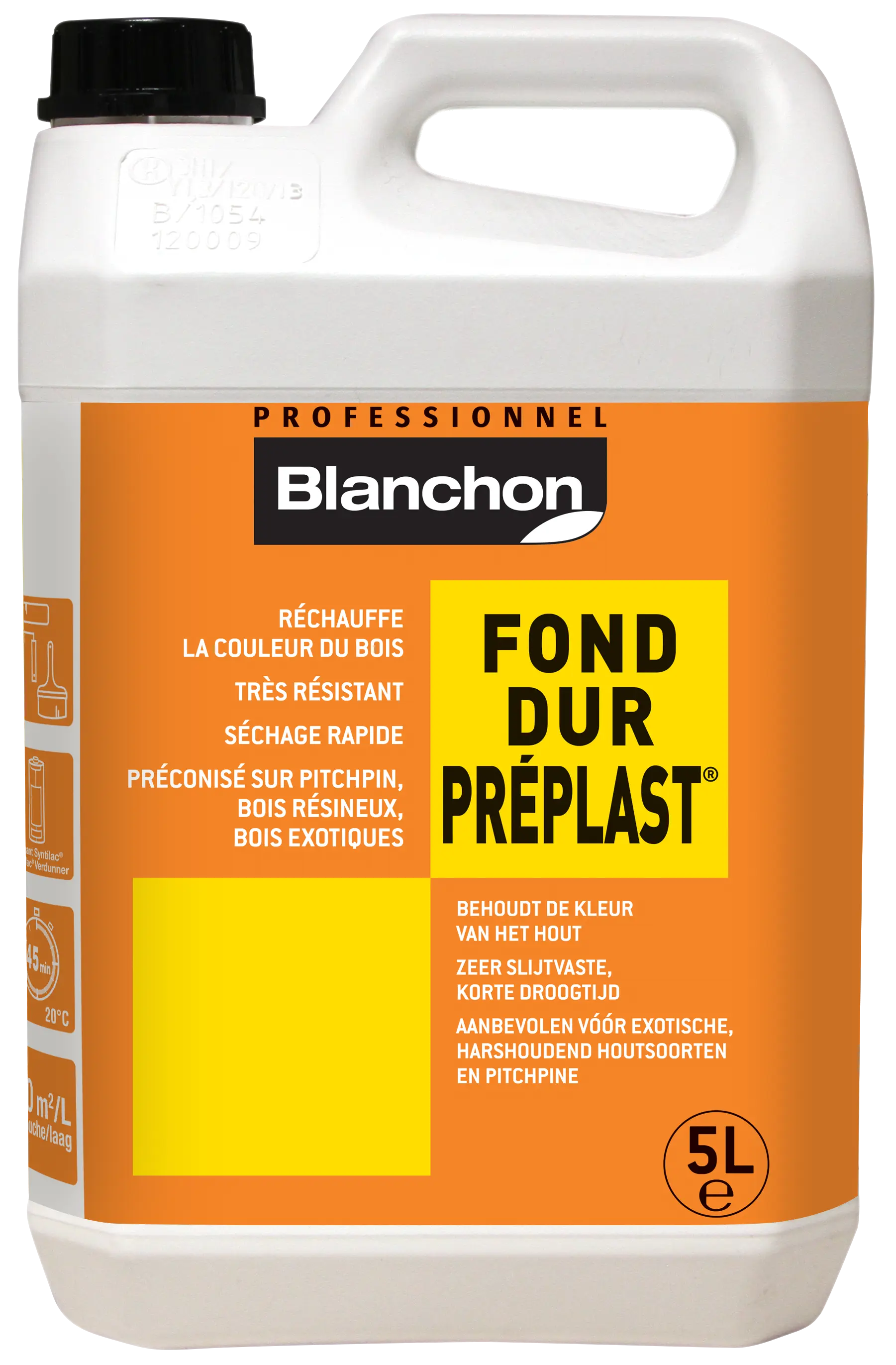 Fond dur préplast incolore 5L - BLANCHON - 05101213