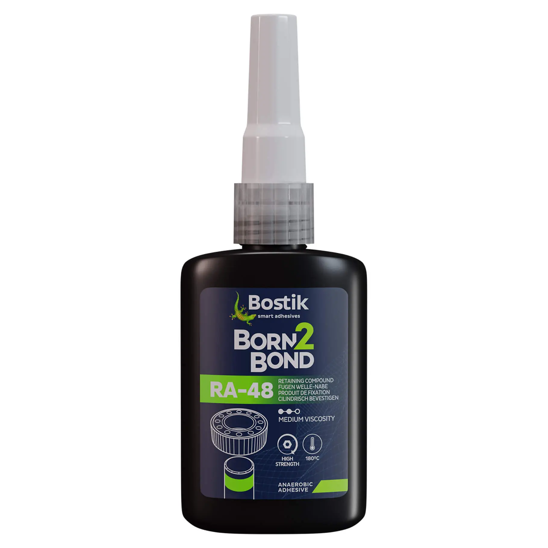 Fixateur cylindrique haute résistance Born2Bond RA-48 - Flacon 250 ml Vert - BOSTIK - 30620109