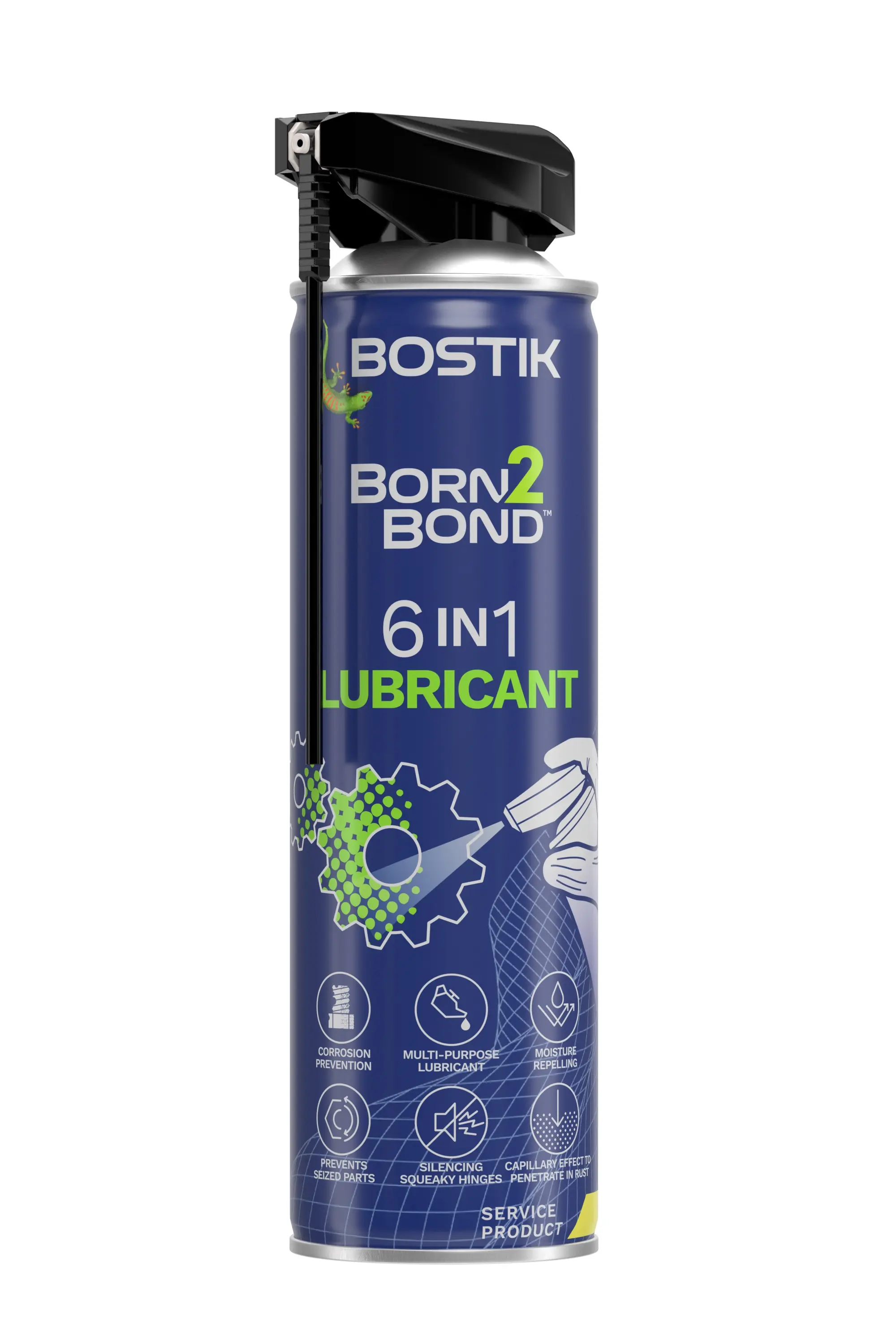 Lubrifiant multifonction Born2Bond 6-en-1 - Aérosol 500 ml - BOSTIK - 30620536
