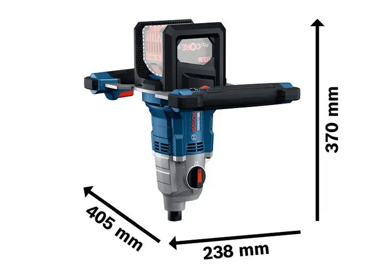Agitateur Bosch Professional GRW 12 E 1200W - Malaxeur Puissant Avec Poignée Ergonomique