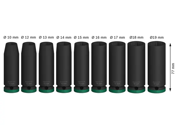 Coffret de 9 douilles PRO Impact - BOSCH - 2608003039