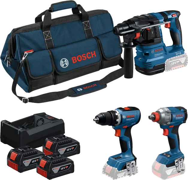 Combo Kit 3 outils 18 V GSR + GDX + GBH + Sac à outils - BOSCH - 0615A50093
