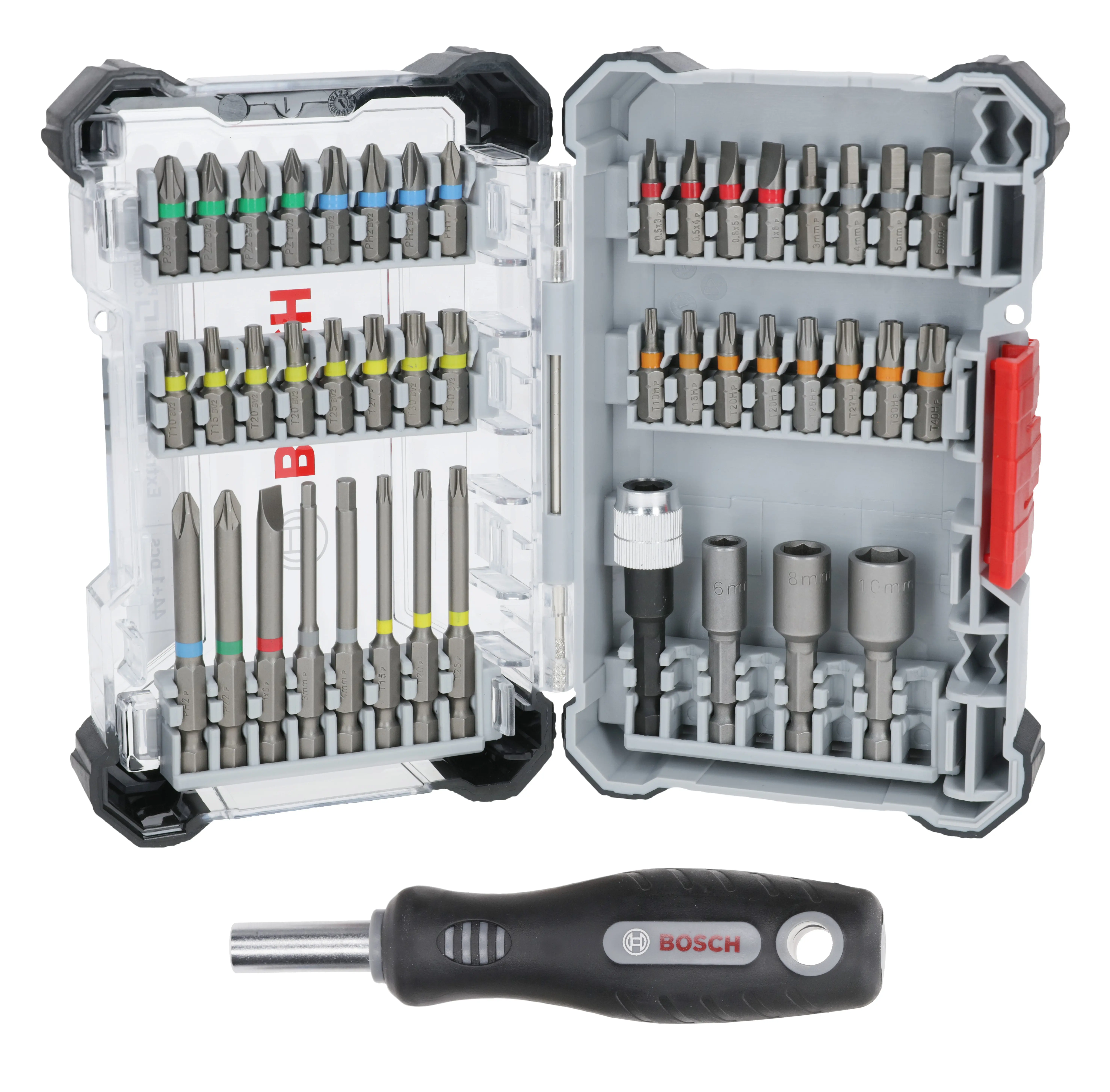 Coffret de vissage 44 pcs + poignée  - BOSCH - 2607017733