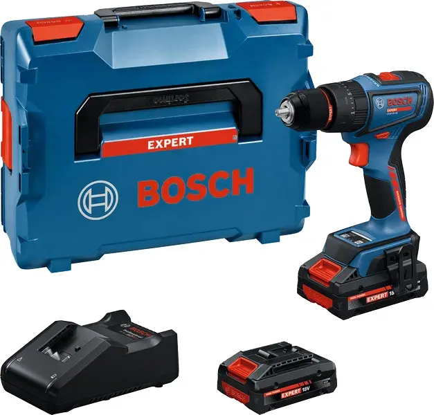 Perceuses-visseuses à percussion sans fil EXPERT-  EXSB18V-90 - BOSCH - avec 2 batteries 4Ah - chargeur- L-Boxx - 06019R3101