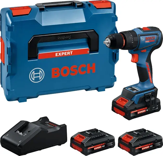 Perceuse visseuse à percussion sans fil brushless Bosch Professional GBA 18V Li-ion 2 x 4Ah | Perceuse visseuse à percussion | FR Perceuse visseuse à percussion sans fil brushless Bosch Professional GBA 18V Li-ion 2 x 4Ah | Perceuse visseuse à percussion | FR