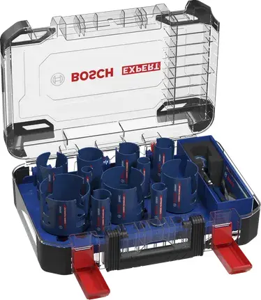 Coffret universel de scies trépans EXPERT Construction Material PC Plus - BOSCH - 15pcs - 2608901950