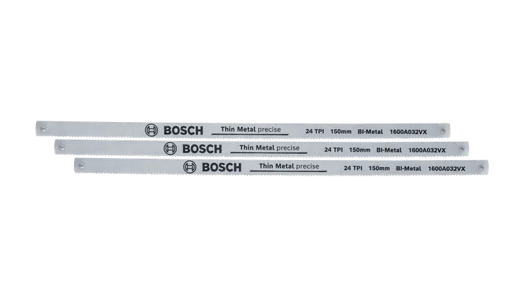 3 lames de scie à métaux de 150 mm à 24 dpp - BOSCH - 1600A032UL