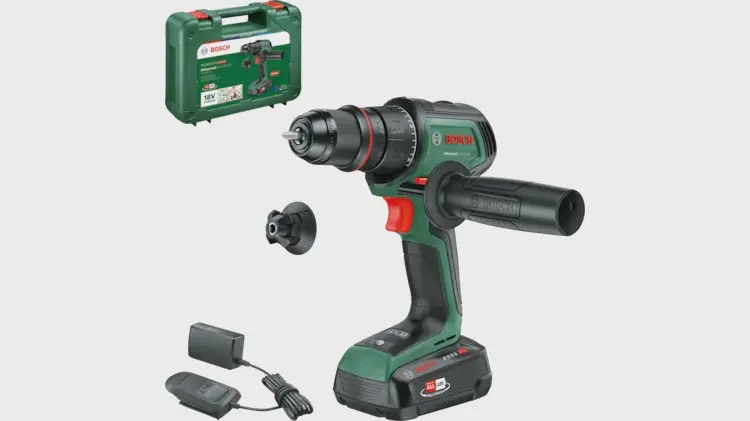 Perceuse-visseuse sans fil AdvancedDrill 18V-80 QuickSnap - BOSCH - Avec 1 batterie 2,5 Ah - chargeur - Coffret - 06039E2001