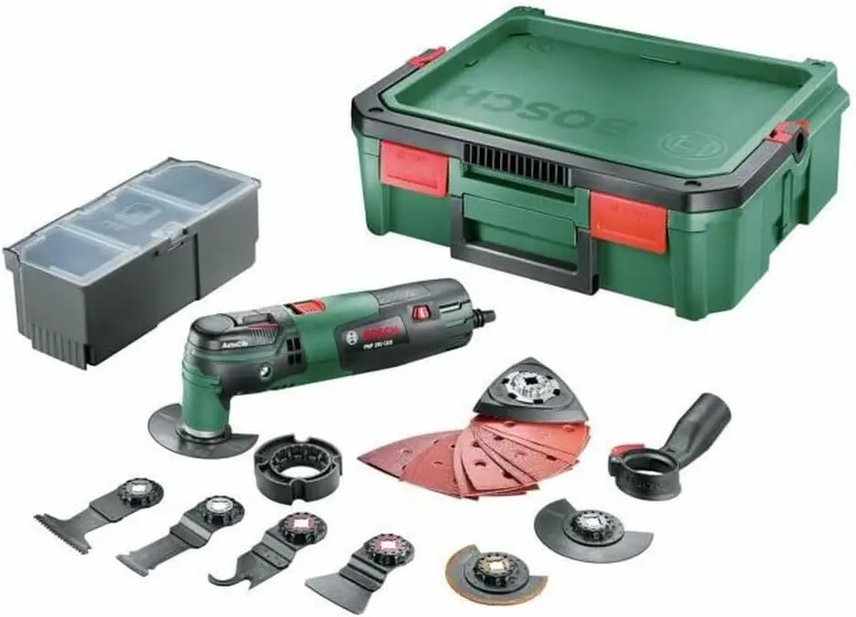 Outil multifonction - PMF 250 CES - BOSCH - avec 1 boîte à outils SystemBox + 20 Accessoires - 0603102106