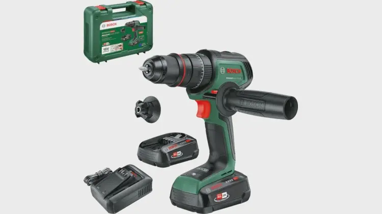 Perceuse à percussion sans-fil AdvancedImpact 18V-80 QuickSnap - BOSCH - 2 batteries 2,5 Ah - chargeur - 06039E2102