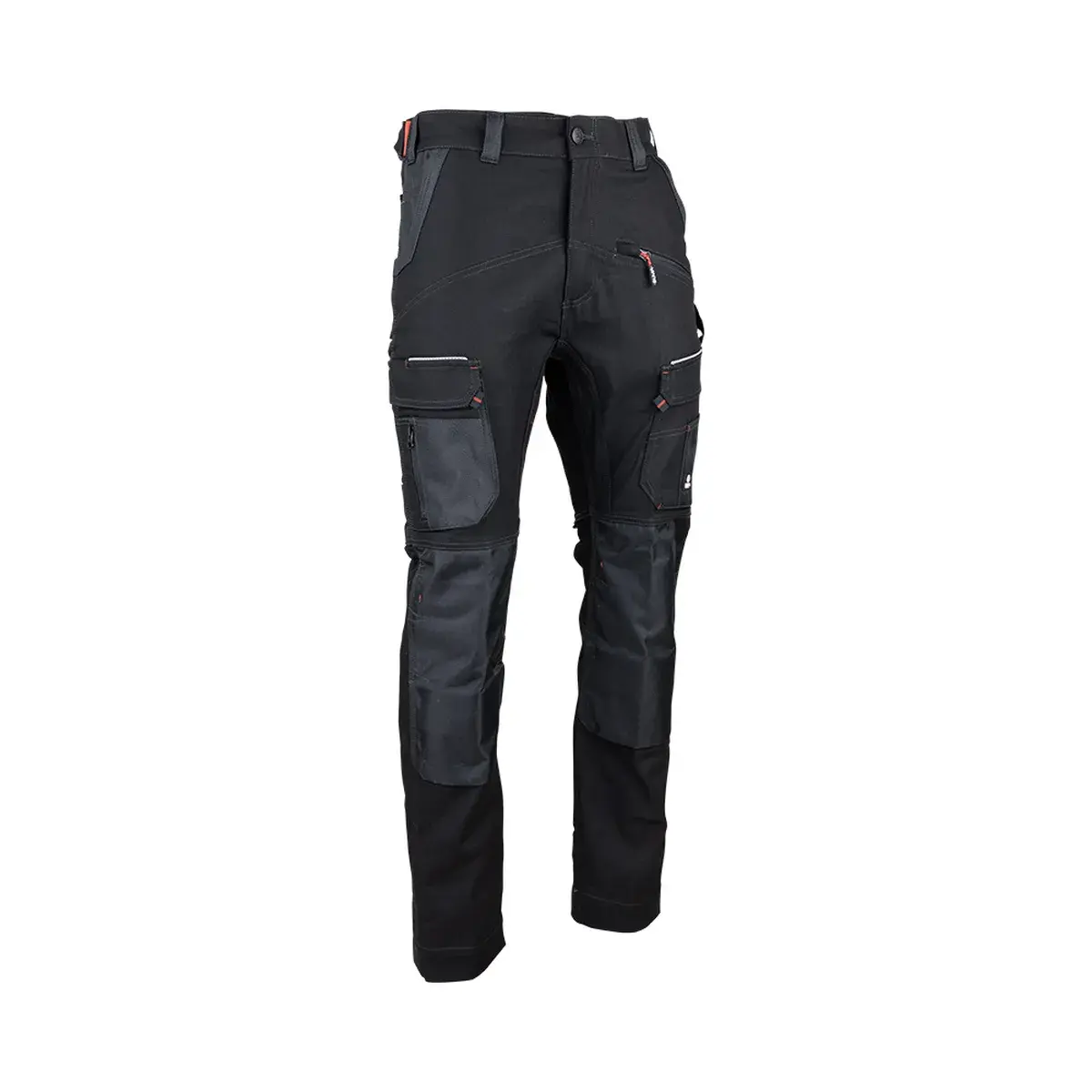 Pantalon de travail stretch Cortex avec poches genouillères - Noir - T.46 - LMA - 1783-46
