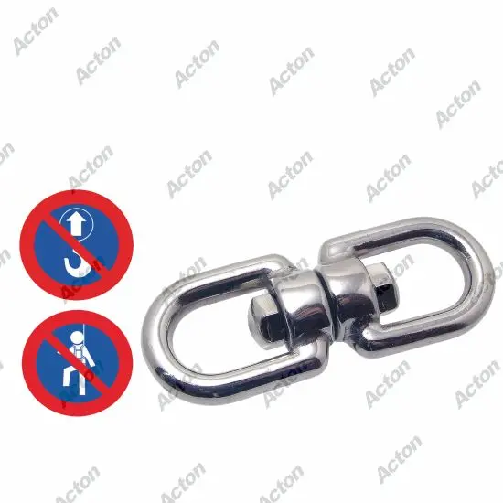 Émerillon à anneaux inox A4 (Modèle : 64984) - ACTON - 64984
