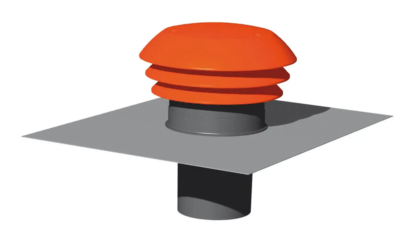 Entrée/sortie air toiture rouge Ø160 mm - THERMOR - 900376