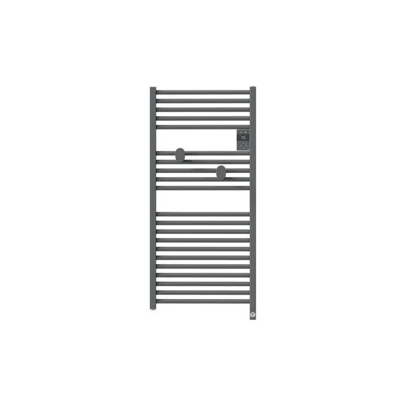 Radiateur sèche-serviettes connecté Riva 5 avec soufflerie - Gris menhir - THERMOR - 47163X