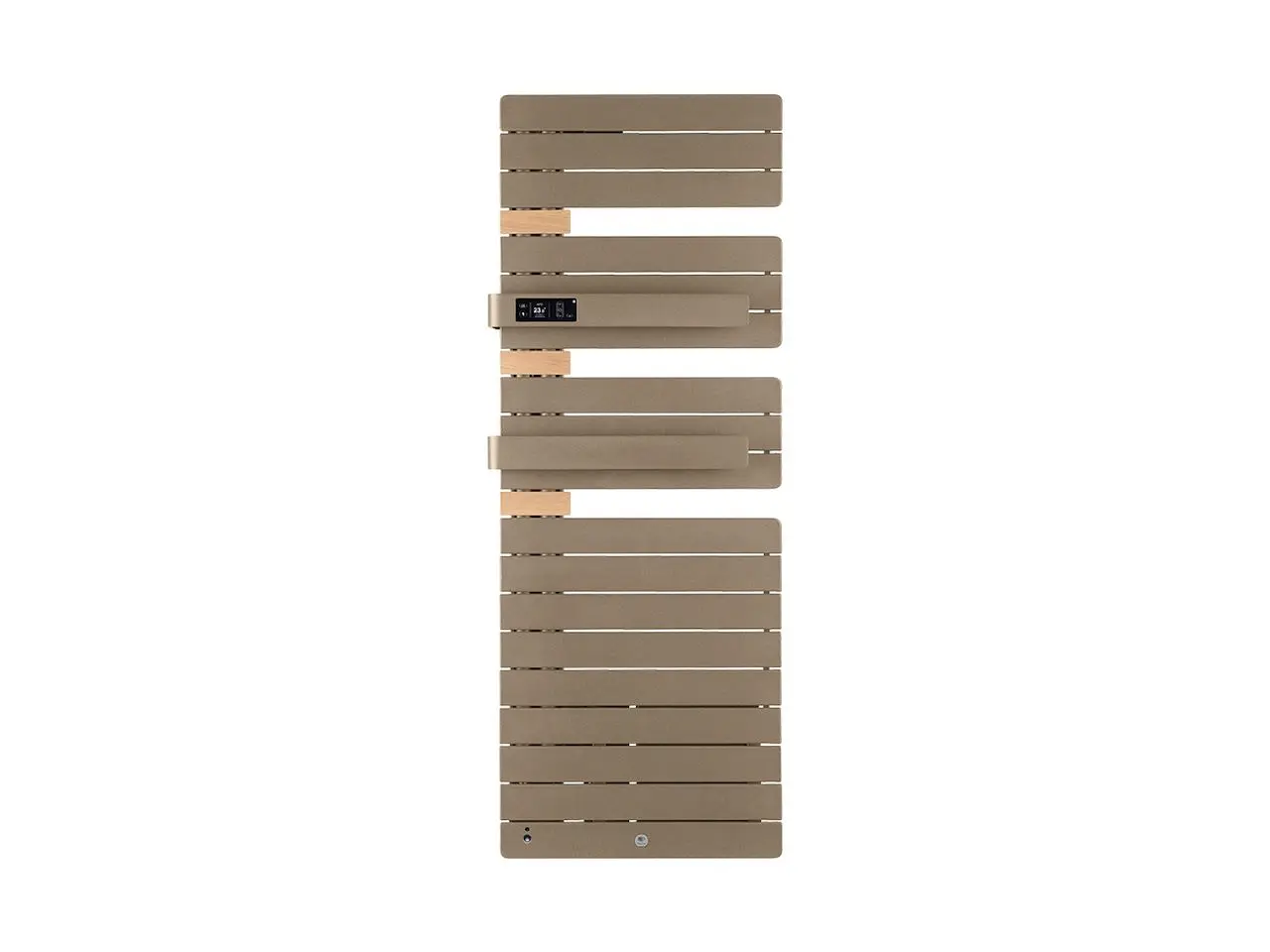 Radiateur électrique sèche-serviettes Allure Virtuose Mât à gauche 1750W Brun sable/Chêne - THERMOR - 483133
