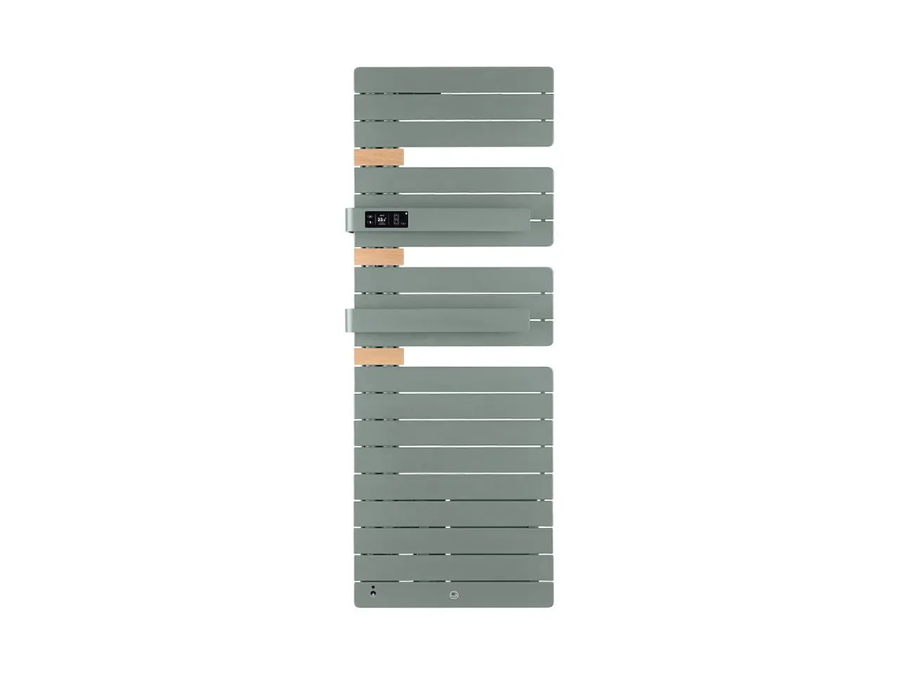 Radiateur électrique sèche-serviettes Allure Virtuose Mât à gauche 1750W Vert eucalyptus/Chêne - THERMOR - 483137