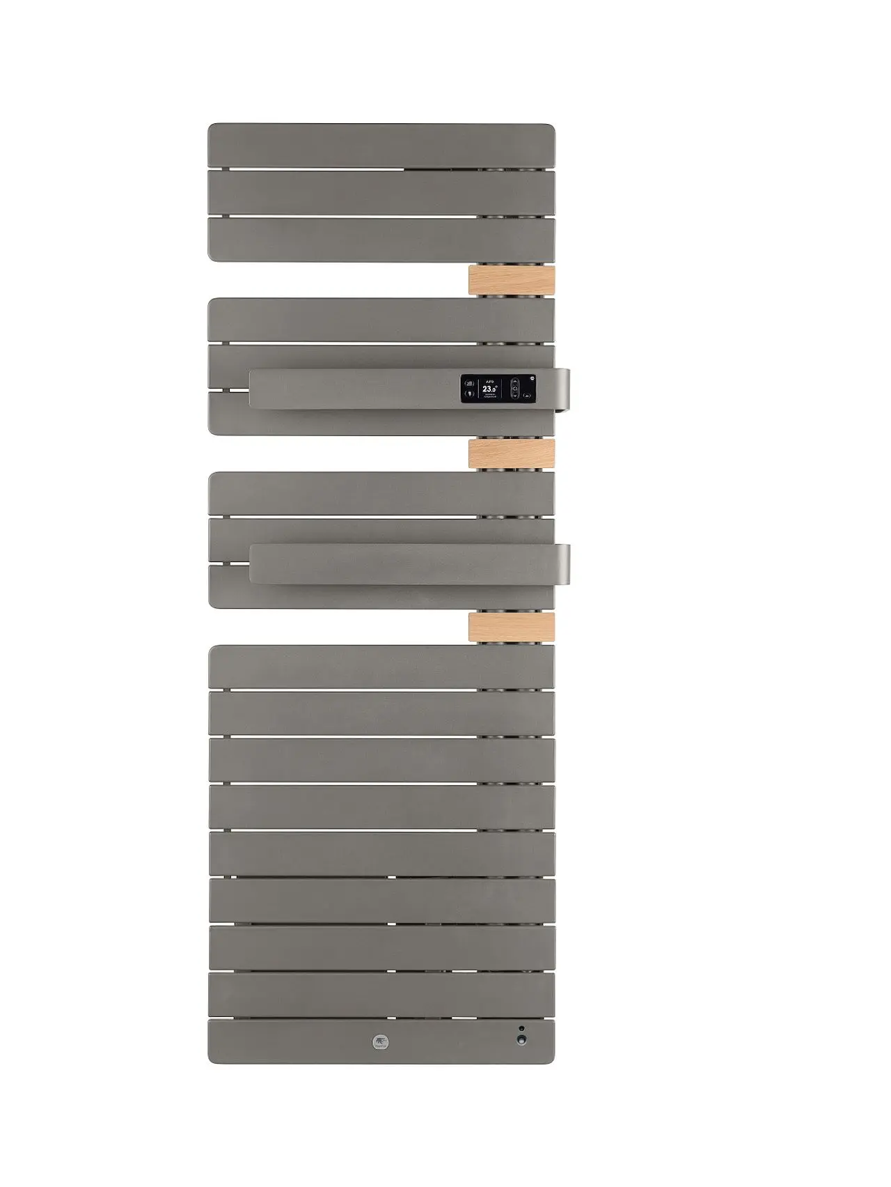 Radiateur électrique sèche-serviettes Allure Virtuose Mât à droite 1750W Gris roche/Chêne - THERMOR - 483144