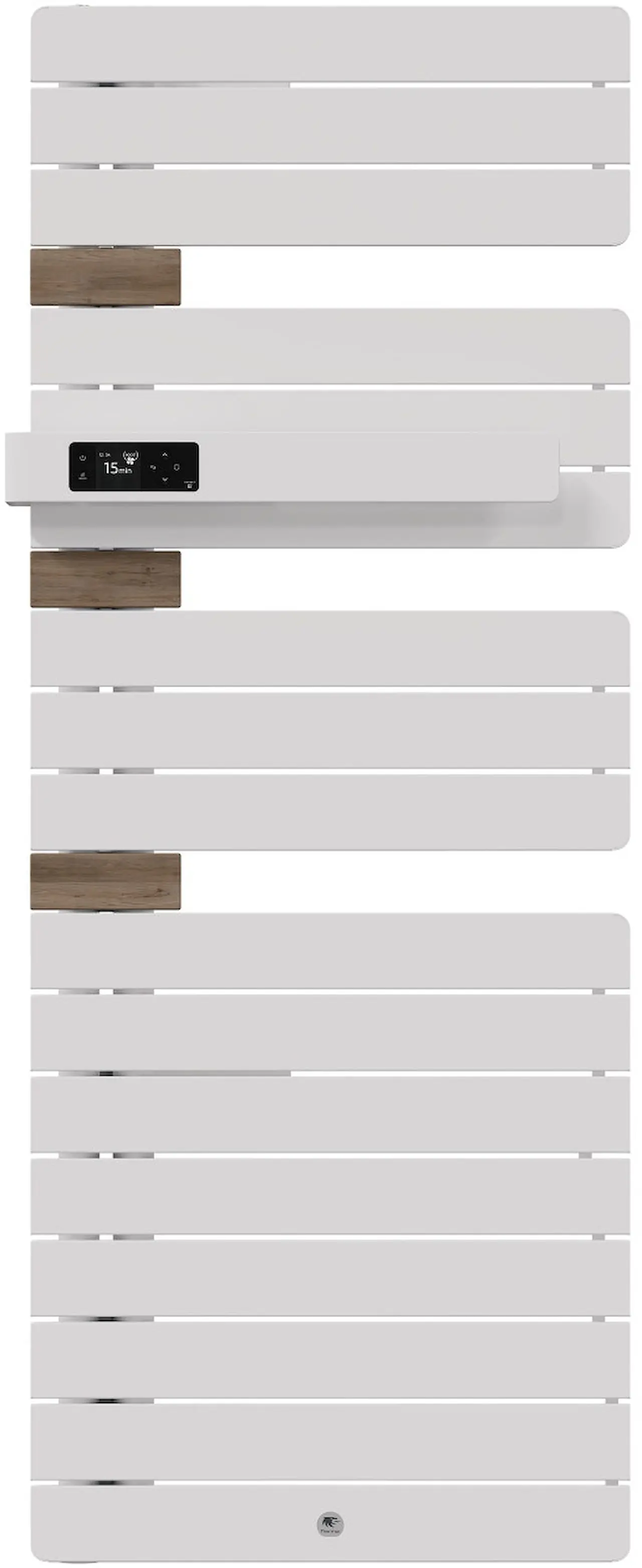 Radiateur électrique sèche-serviettes Allure 4 Classique Mât à gauche 750W Blanc Mat/Chêne - THERMOR - 483259