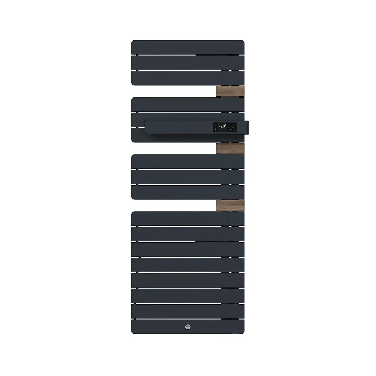 Radiateur électrique sèche-serviettes Allure 4 Classique Mât à droite 750W Gris ardoise/Chêne - THERMOR - 483266